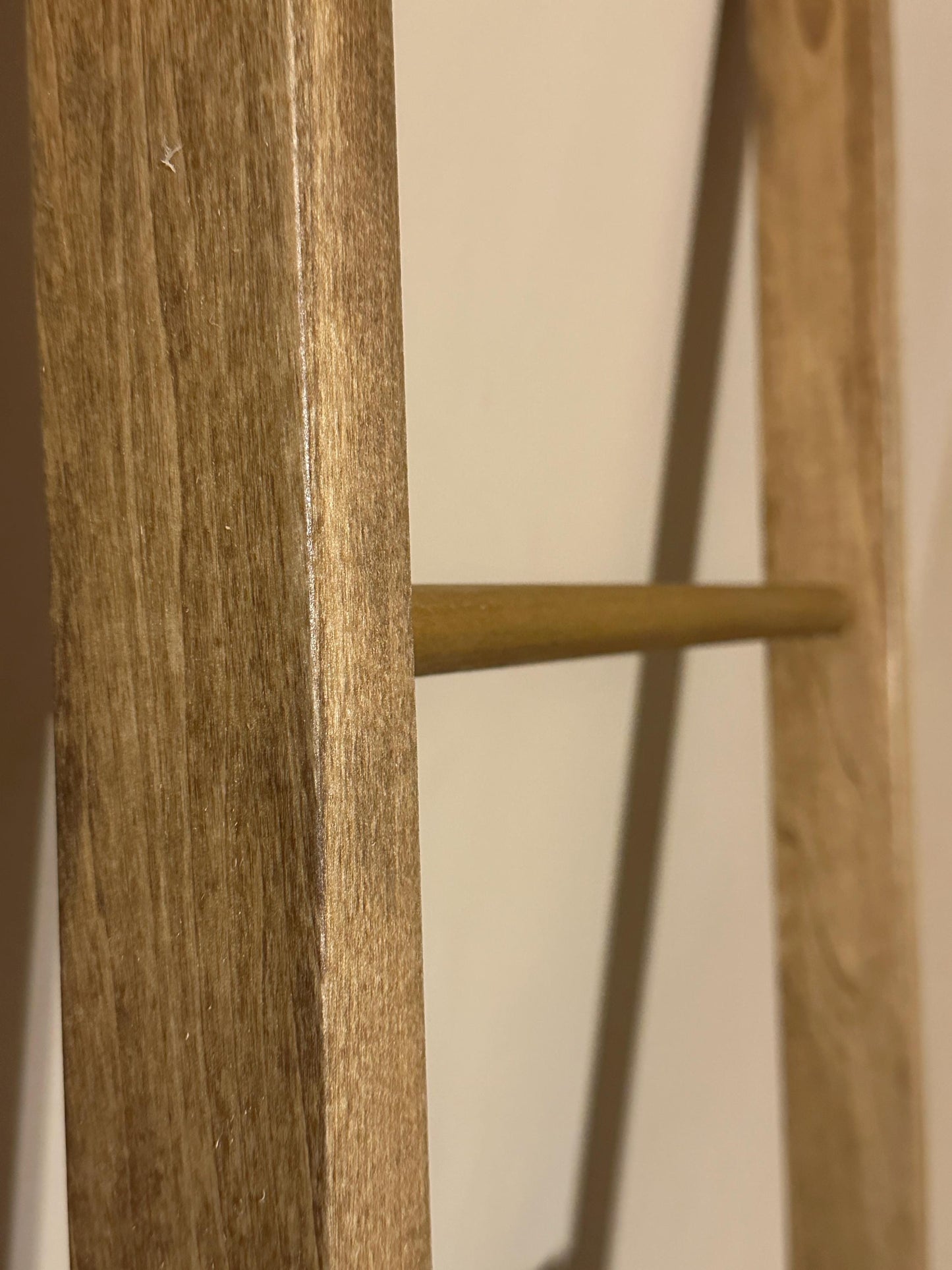 6-Foot Modern Blanket Ladder, Wooden Blanket Rack, Towel Storage Ladder, Decorative Leaning Ladder, Handmade Poplar Wood Ladder, Home Decor