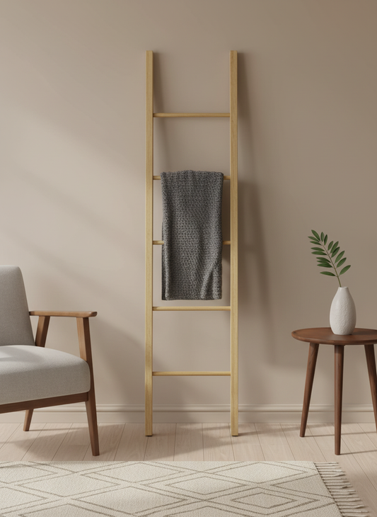 6-Foot Modern Blanket Ladder with Chunkier Posts